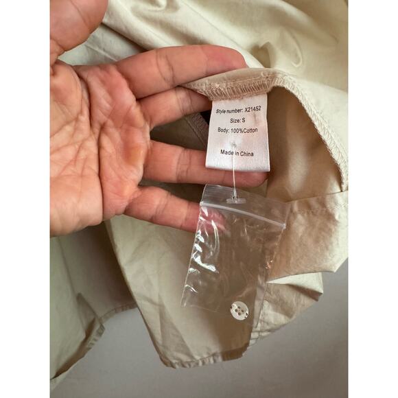 XIRENA puff sleeve tan mini AURIE DRESS size small - Picture 13 of 13